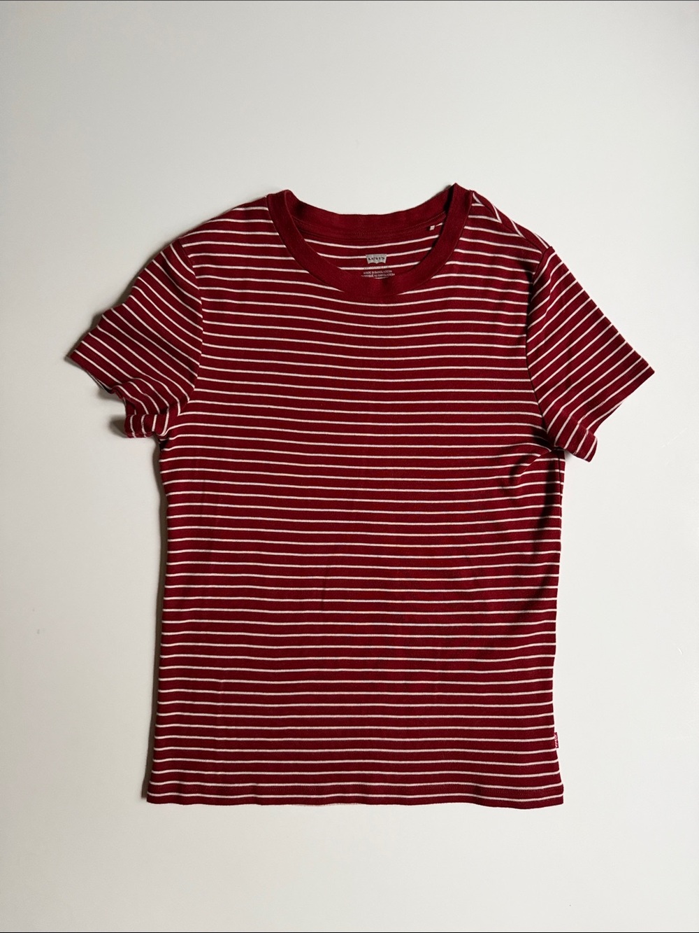 Levi’s Striped Crewneck Tee - Red White